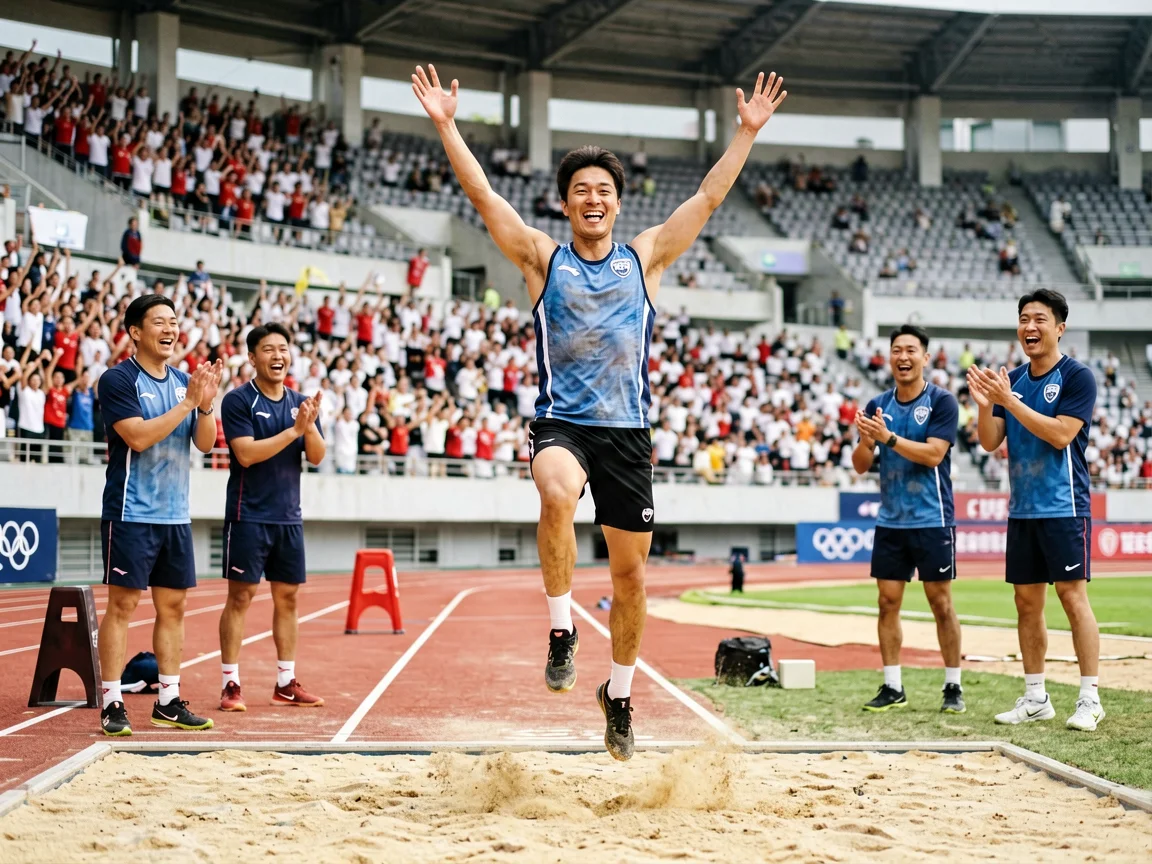 2024巴黎奥运会中国田径队斩获男子三级跳远季军